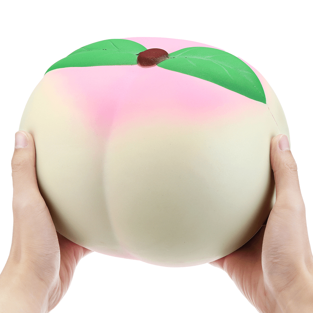 25*23CM Huge Squishy Dark Luminous Peach Super Slow Rising Fruit Toy with Original Packing