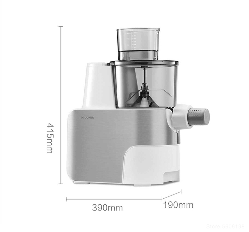 OCOOKER Automatic Noodle Maker from Stainless Steel Smart Power Cut 360 ° Smart Kneading