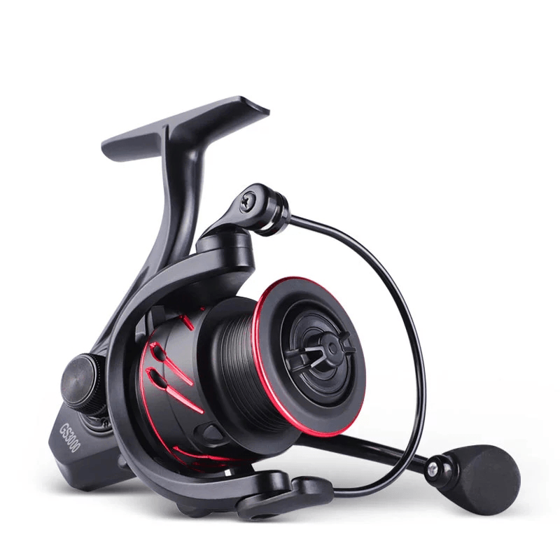 LINNHUE 5.0:1 Max Drag 10Kg Power Fishing Reel Full Metal Spool Spinning Reel Smooth Sea Carp Fishing Reel Black