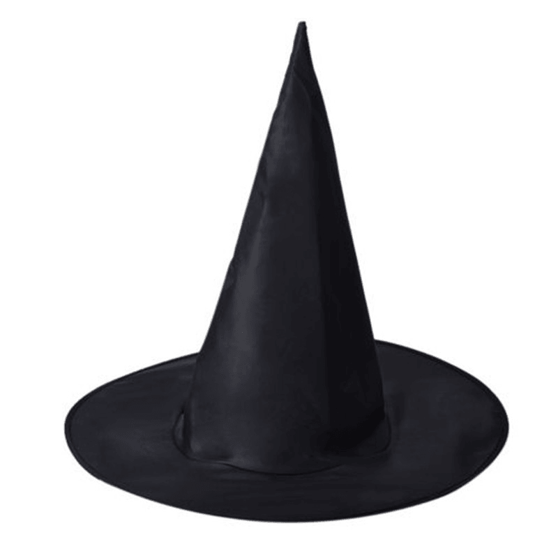 3Pcs Halloween Witch Black Pointy Hat Adult Kids Cosplay 37 X38Cm