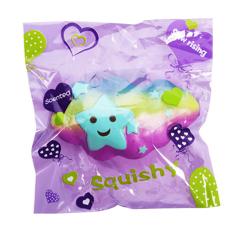 Wolke Squishy Spielzeug 15*4*8CM Langsam aufsteigend mit Verpackung Sammlung Geschenk Stofftier