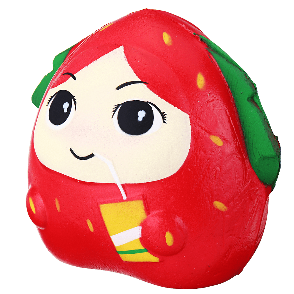 Squishy Strawberry Girl 13CM Slow Rising Rebound Toys with Packaging Gift Decor