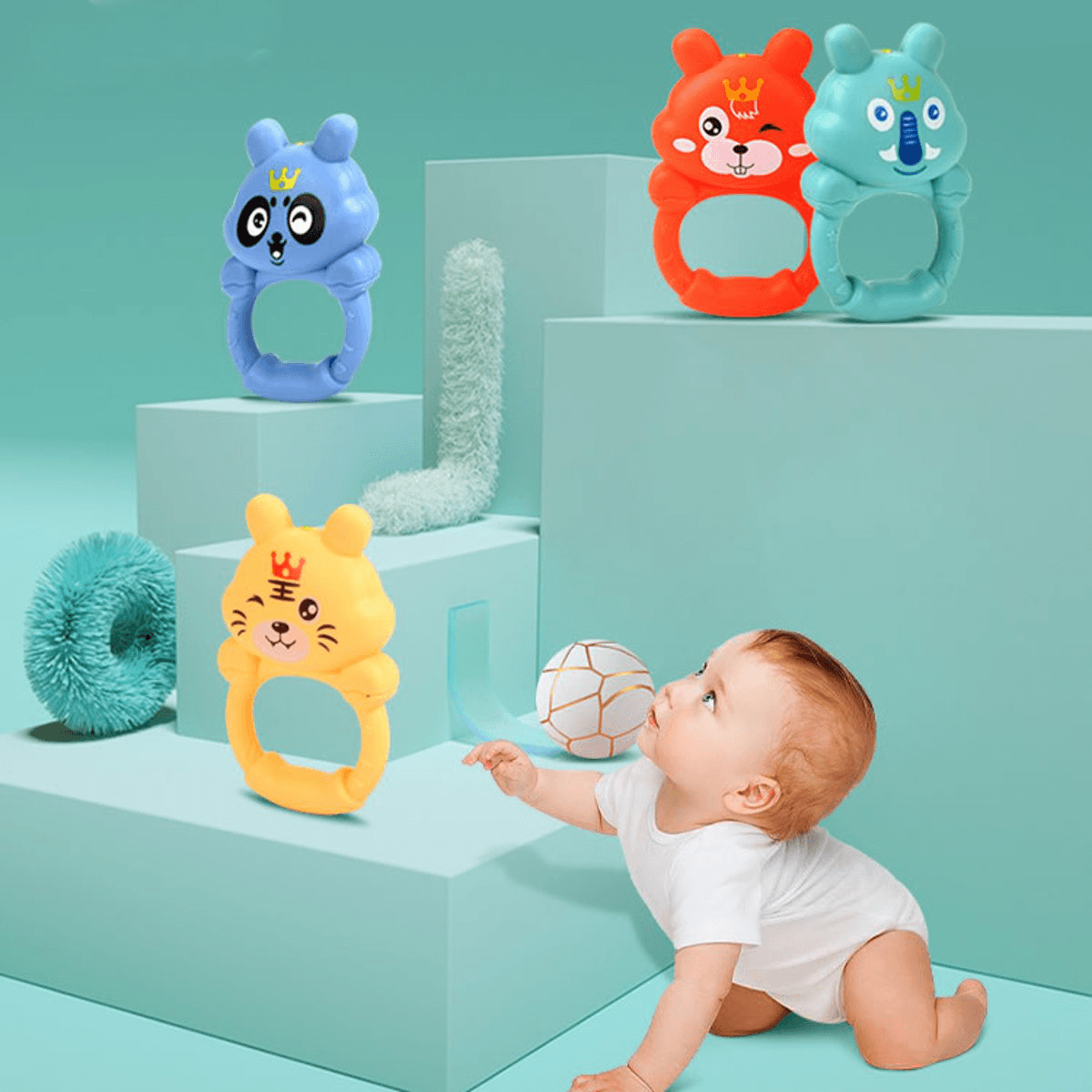 76*56*43CM 2 in 1 Multi-Functional Baby Gym with Play Mat Keyboard Soft Light Rattle Toys for Baby Gift