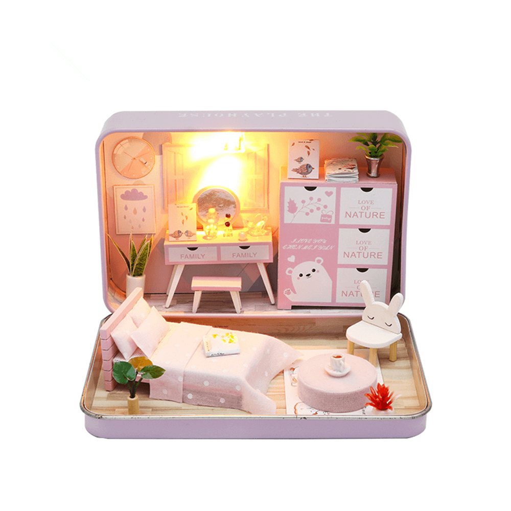 Hoomeda DIY Doll House Romantic Theater Kid Girl Gift S932