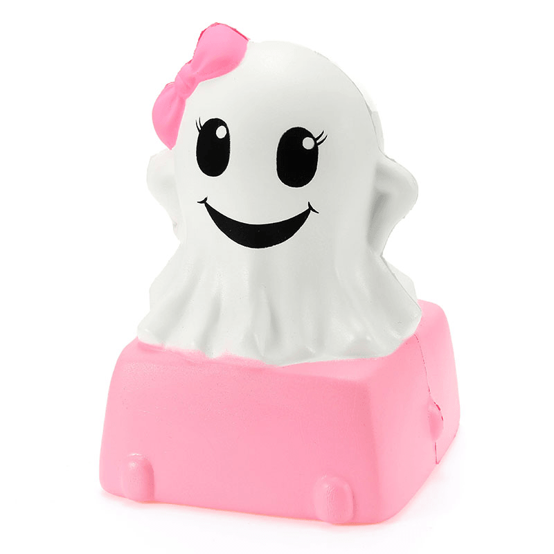 Connie Squishy Ghost Cake Humbo 12Cm Slow Rising with Packaging Halloween Decor Collection Gift Toy