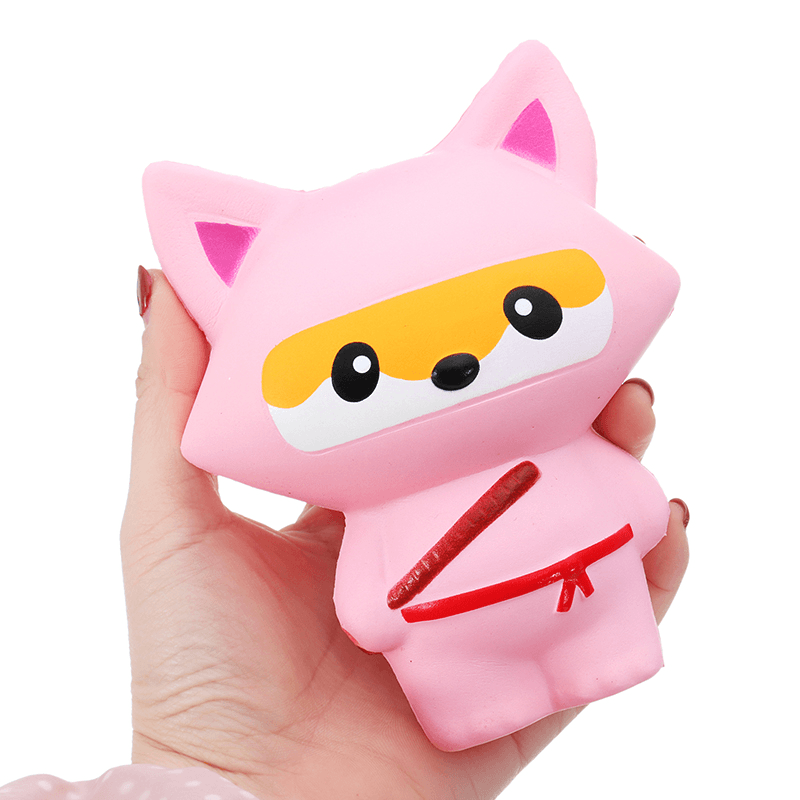 14 Cm Simpatico Jumbo Squishy Ninja Cat Fox Panda Profumato Super Slow Rising Kids Toy Gift