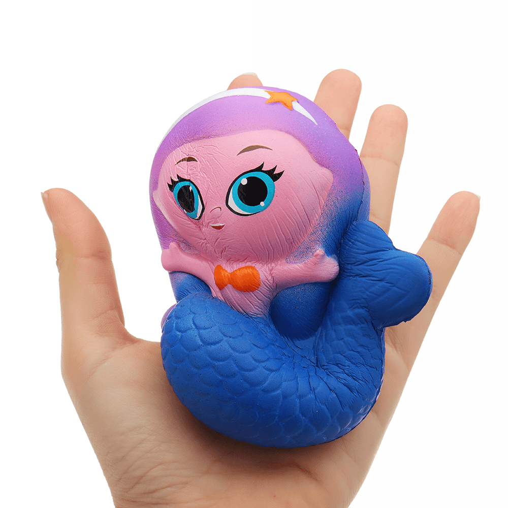 Mermaid Squishy 10*9.5*6CM Slow Rising with Packaging Collection Gift Soft Toy