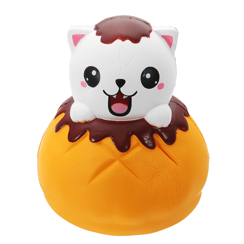 Leilei Squishy Jumbo Puff Cat Kitten Slow Rising Original Packaging Soft Collection Gift Decor Toy