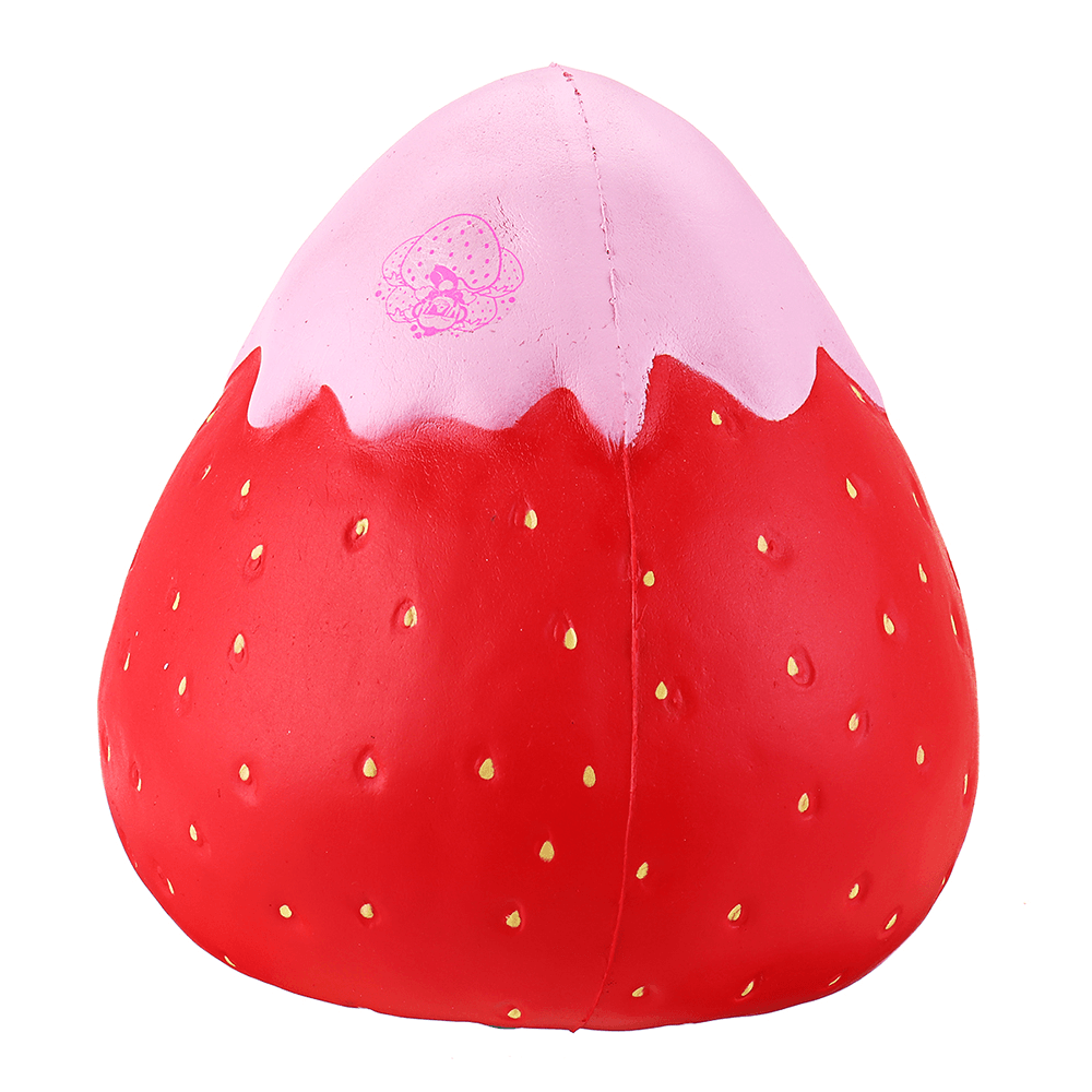 Puni Maru Super Humongous Classic Strawberry Dipped in Squishy Licensed Slow Rising Toy 35Cm