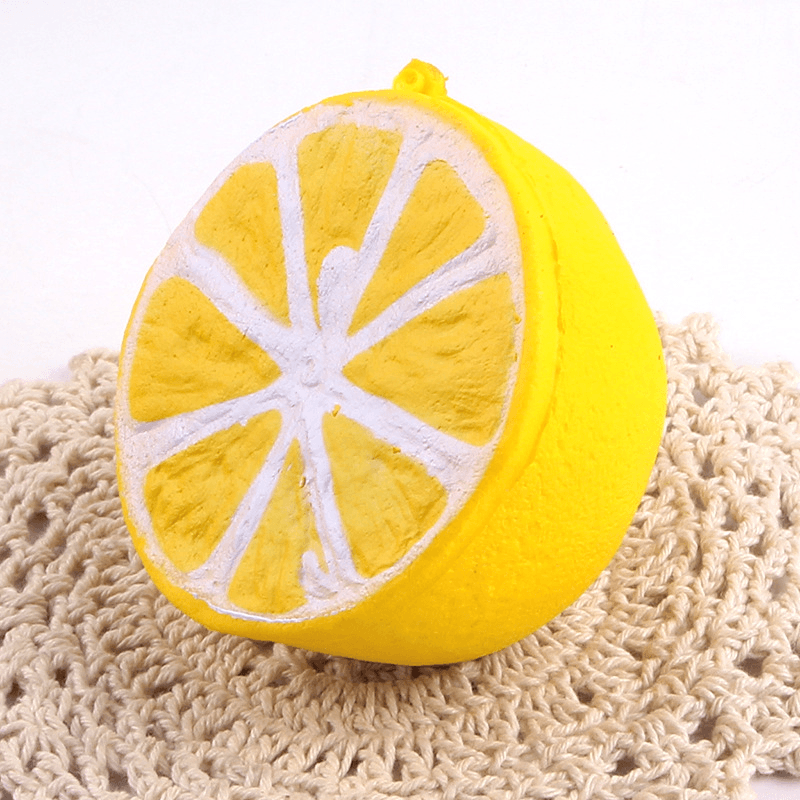 Sanqi Elan Squishy Jumbo Lemon 11Cm Slow Rising Original Packaging Fruit Collection Decor Gift Toy