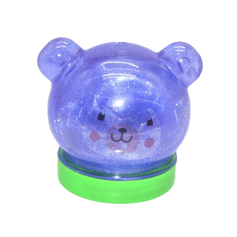 4PCS Cute Animals Slime 6.5Cm Random DIY Crystal Clay Rubber Mud Plasticine Toy Gift