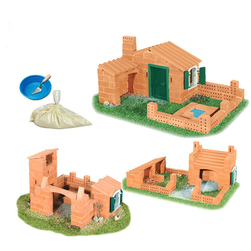 Wisdom Built DIY Model Building Castle Bricks Construction Building a House Beach Toy