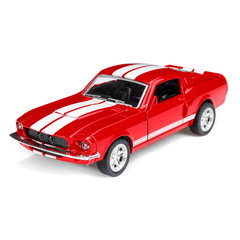 1:32 Alloy Fords Mustang GT 1967 GT500 Return Diecast Car Model Toy for Children Gift