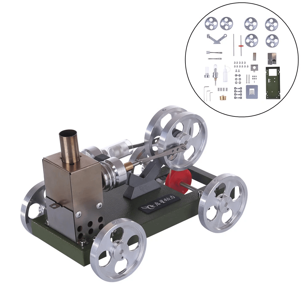 DIY Stirling Engine Full Metal Car Assembly Model Toys Educational Toys