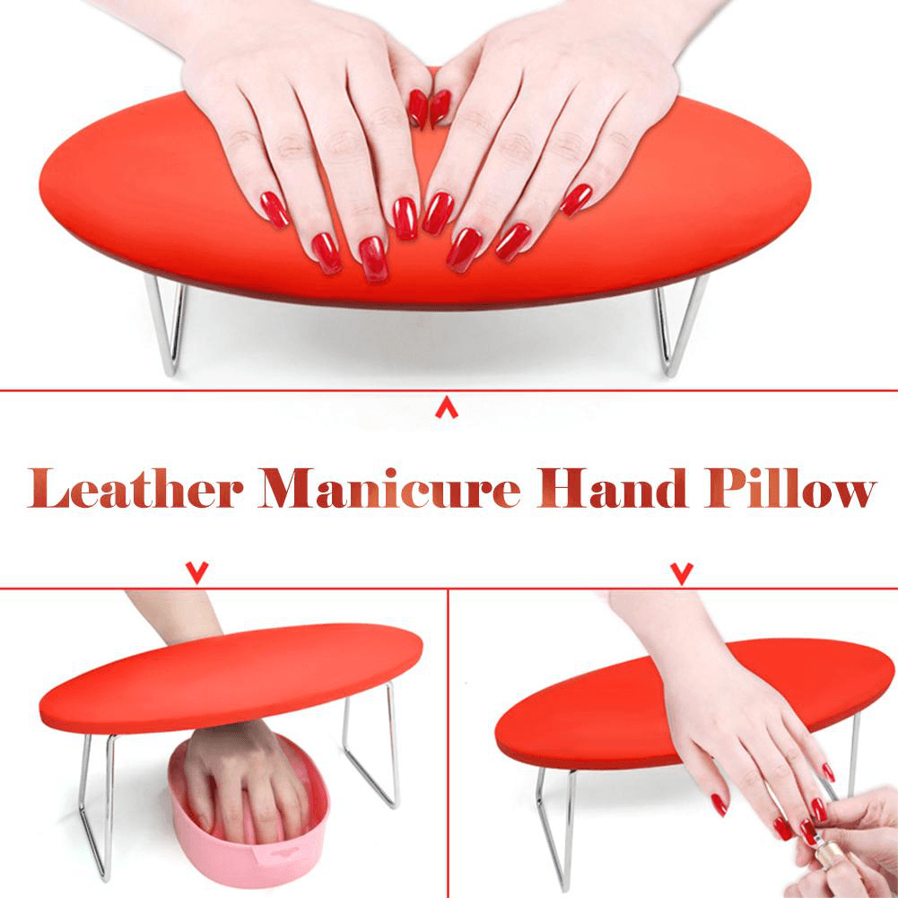 Detachable Nail Hand Pillow Pad Nail Arm Rest Microfiber Leather Waterproof Nail Art Accessories Nail Technician Use Hand Pillow