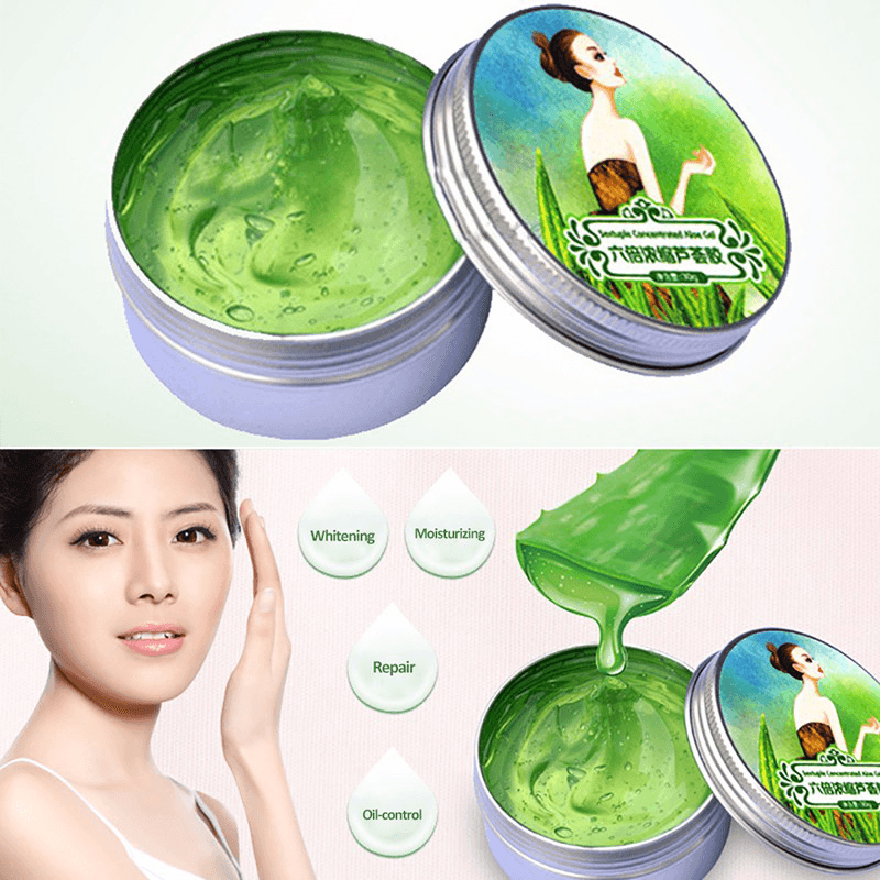 30G100% Pure Natural Aloe Vera Gel Wrinkle Removal Moisturizing anti Acne Anti-Sensitive Oil-Control Aloe Vera Sunscreen Cream