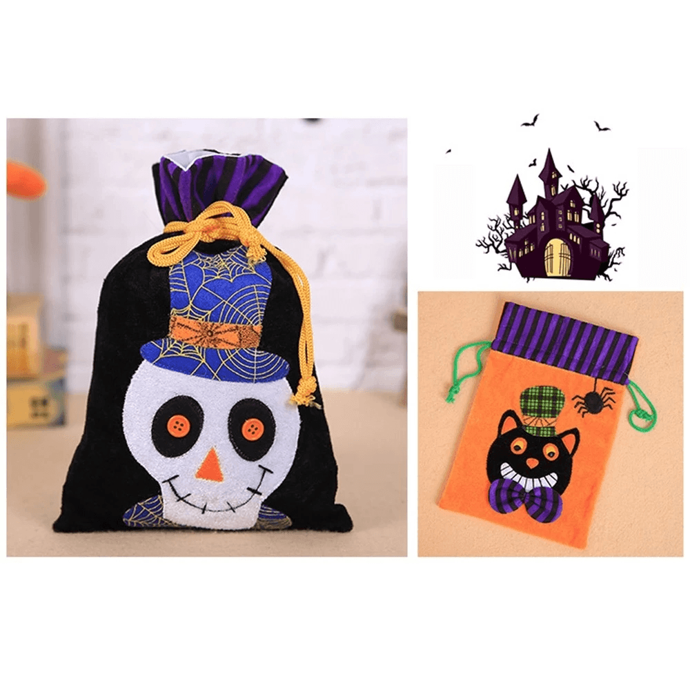 Halloween Kinder Pralinenverpackungsbeutel Samt Geschenkbeutel