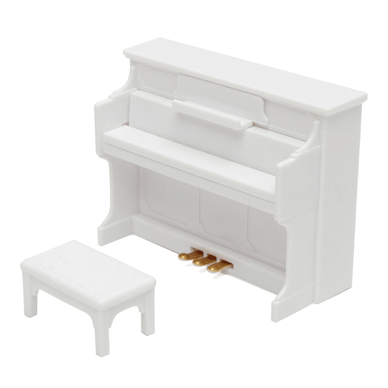 Dollhouse Sofa Piano Table Miniature Furniture Sets for Sylvanian Family Accessories Kids Gift Toys