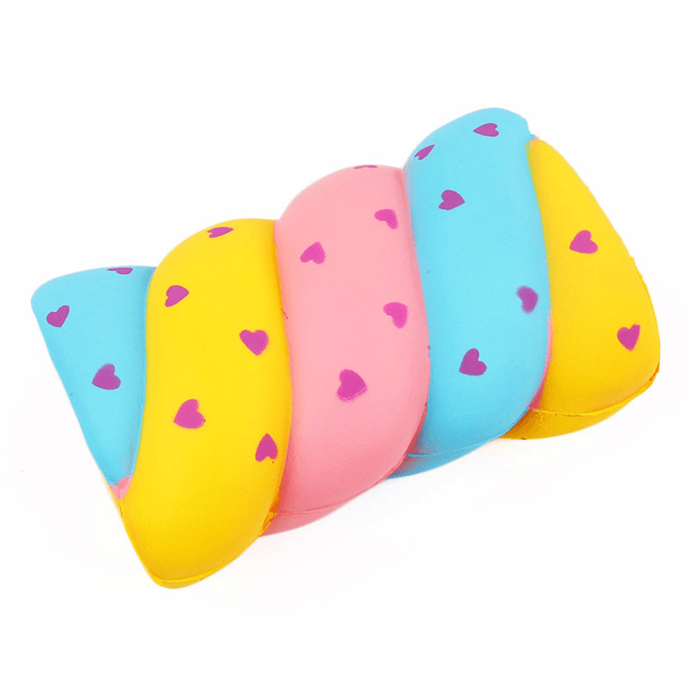 Zuckerwatte-Squishy, ​​14 x 9,5 x 5,5 cm, weich, langsam aufsteigend, mit Verpackung, Sammlung, Geschenk, Marshmallow-Spielzeug