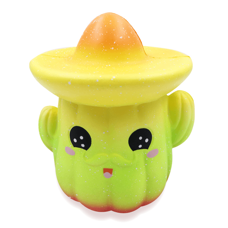 Squishfun Christmas Squishy Cactus 12.5CM Cute Expression Decoration Collection Toys