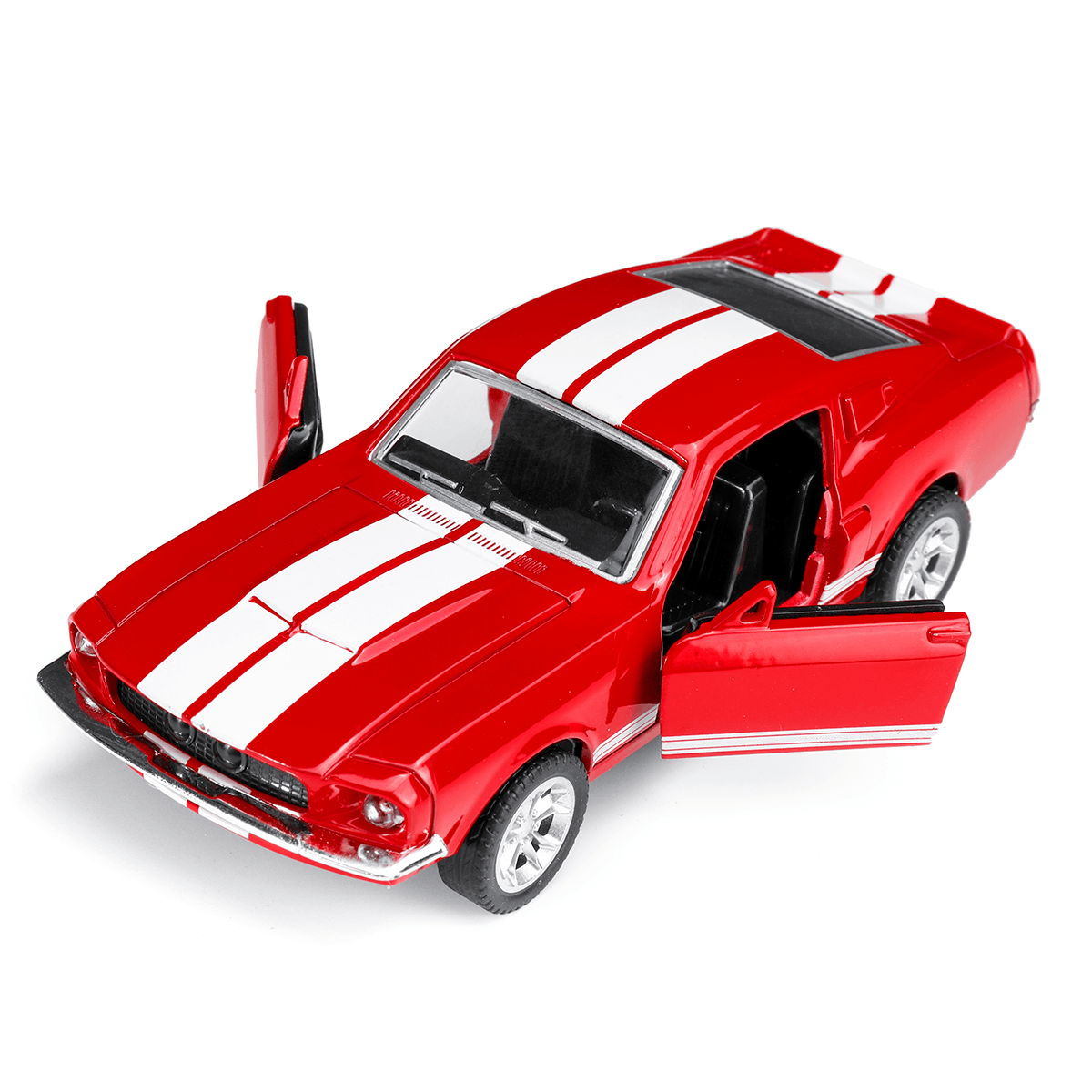 1:32 Alloy Fords Mustang GT 1967 GT500 Return Diecast Car Model Toy for Children Gift