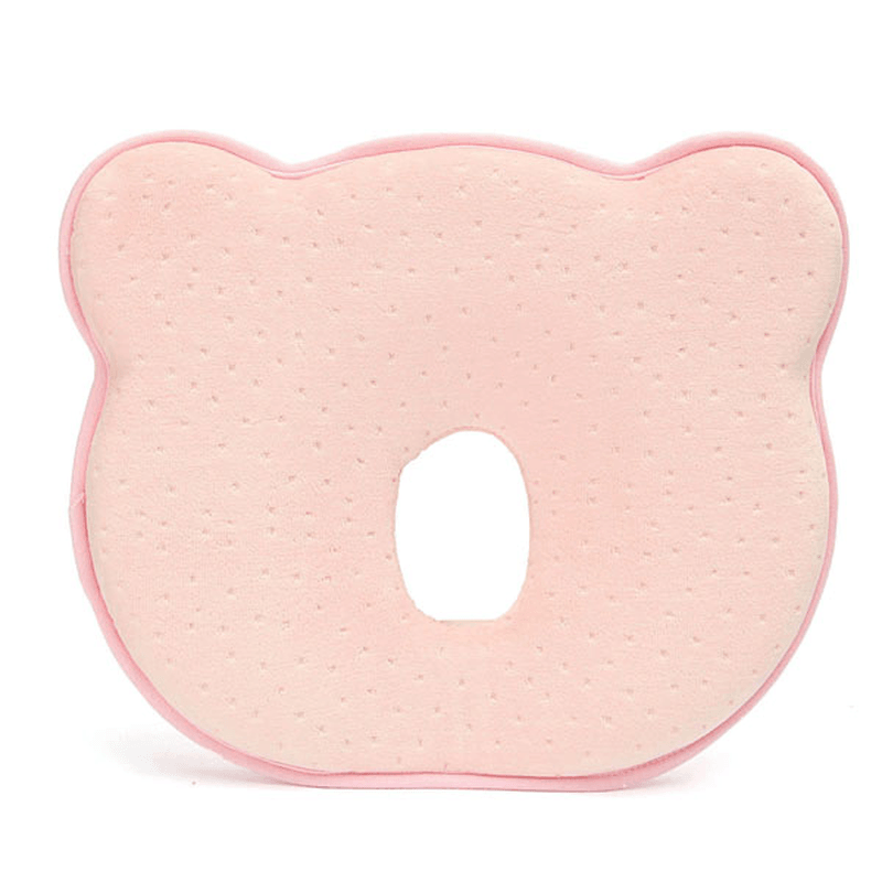 22X26X3.5Cm Memory Cotton Newborn Baby Correcting Head Cervical Vertebra Pillow Blue Pink