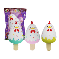 Sanqi Elan Chick Popsicle Ice-Lolly Squishy 12*6CM Licensed Slow Rising Soft Toy with Packaging