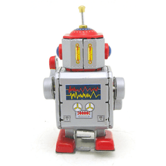 Classic Vintage Clockwork Wind up Robot Kids Children Reminiscence Tin Toys with Key