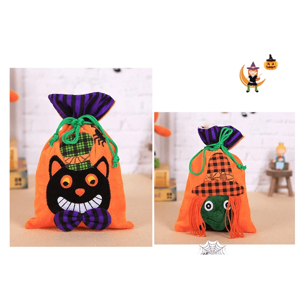 Halloween Kinder Pralinenverpackungsbeutel Samt Geschenkbeutel