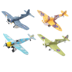 4D Model Plastic Aircraft Assemble Plane Toy 1/48 Supermarine Spitfire Fighter 18*22CM