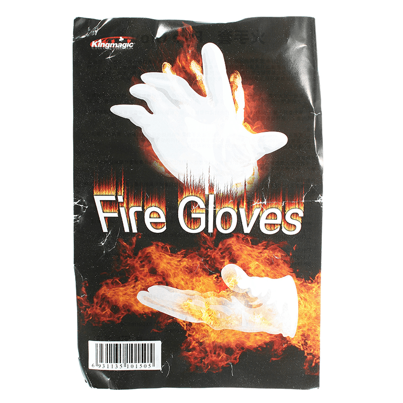 4Pcs Magic Props Palm Fire Gloves Trick Funny Toys with Random Free Gift