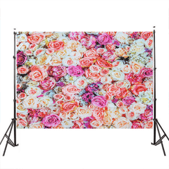 3X5Ft 5X7Ft Vinyl Flower Rose Wall Photography Backdrop Background Studio Prop