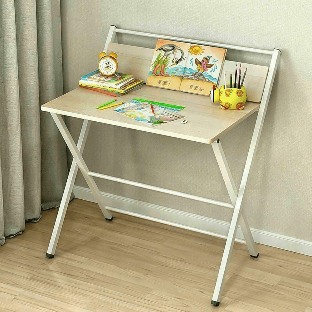 83.5/100Cm Folding Computer Desk Free Installation Home Office Laptop Table Writing Table save Space for Students Study Adult Work