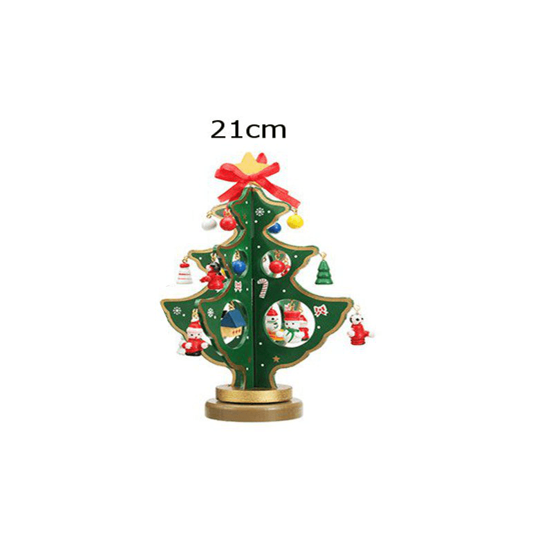 3D Wooden Christmas Tree Table Decoration Hanging Ornament