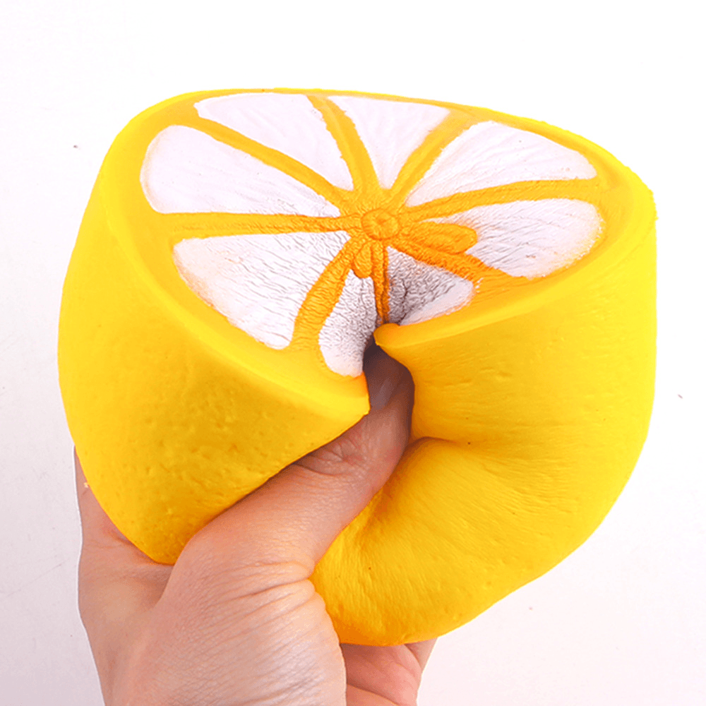 Sanqi Elan Squishy Jumbo Lemon 11Cm Slow Rising Original Packaging Fruit Collection Decor Gift Toy