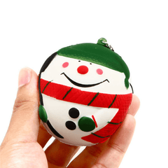 Squishyfun Squishy Snowman Christmas Santa Claus 7Cm Slow Rising with Packaging Collection Gift