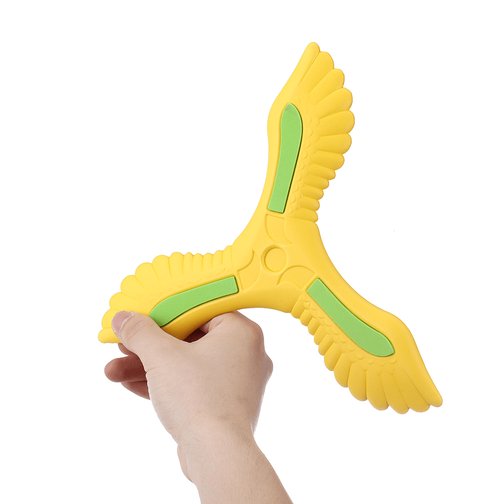 Softoys V-Type Plumerang Safety Outdoor Fun V-Character Maneuver Circles Out Wing EVA Plane Toy