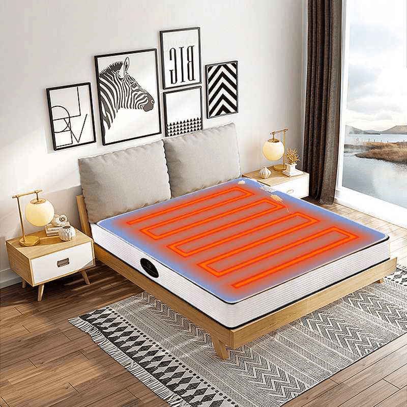 Baizheng 110V 60W 115/65CM Electric Blanket Automatic Overheat Protection Function with Adjustable Temperature Regulator for Bedroom Sets