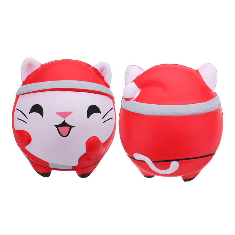 Chameleon Christmas Cat Doll Squishy 12X10X10Cm Slow Rising with Packaging Collection Gift Soft Toy