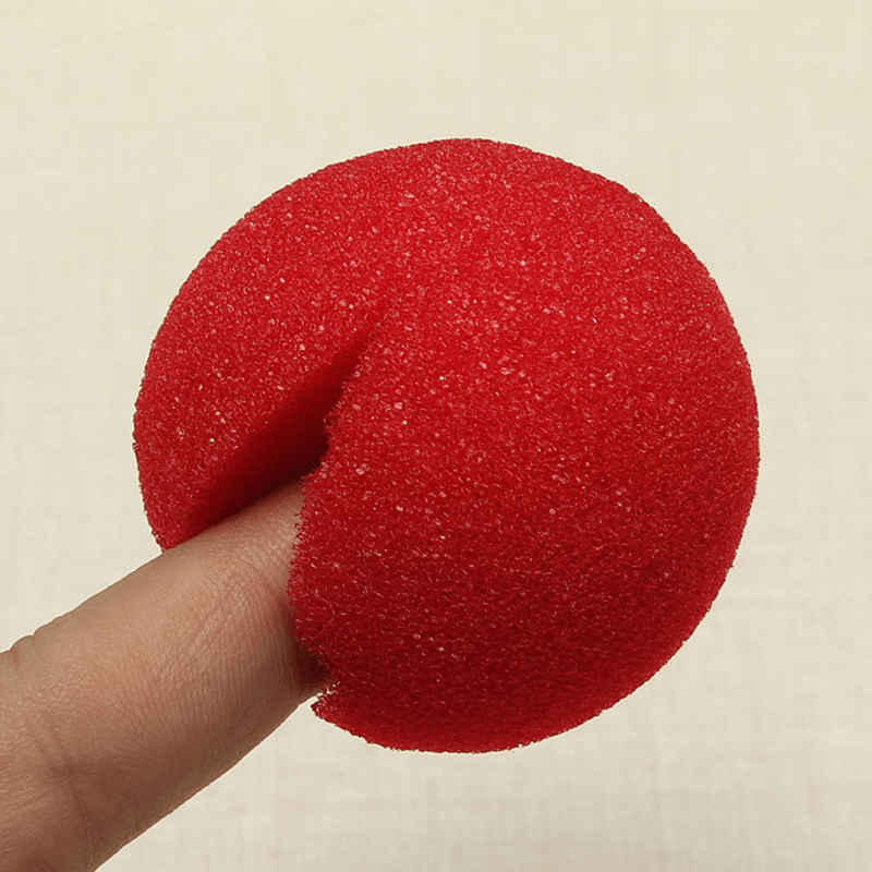 2PCS Close up Magic Street Trick Soft Sponge Ball Props Clown Nose