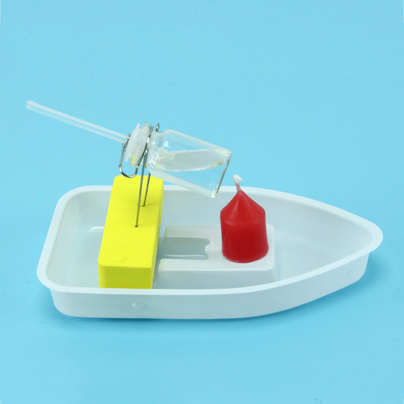 Amazing Heat Steam Candle Powered Speedboat Scientific Experimental Toys for Kids Children