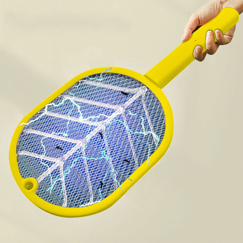 2700V Electric 4In1 Insect Racket Swatter Zapper USB Rechargeable Mosquito Swatter Kill Fly 3 Network Bug Zapper Killer Trap