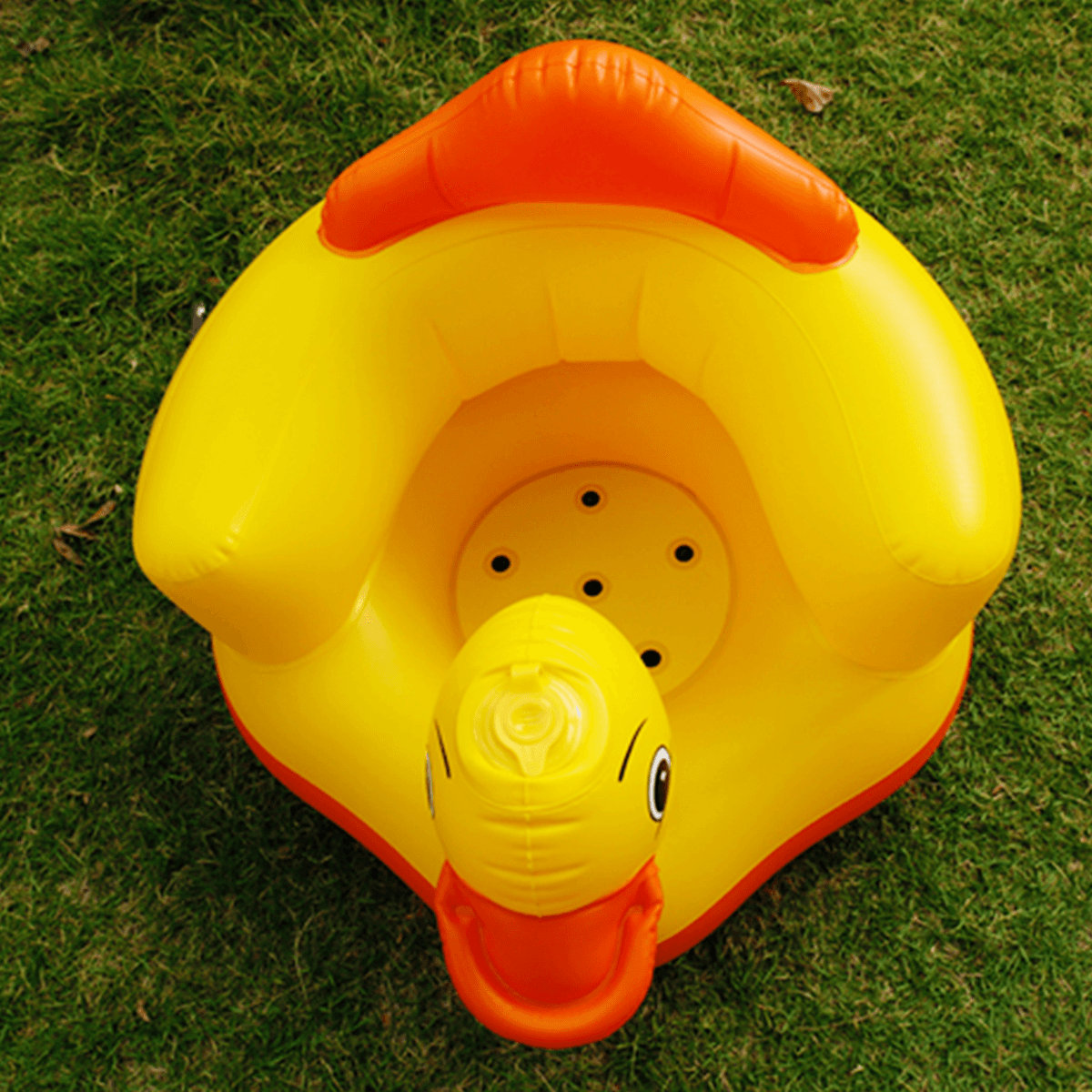 Cartoon Cute Yellow Duck Inflatable Toys Portable Sofa Multi-Functional Bathroom Sofa Chair for Kids Gift