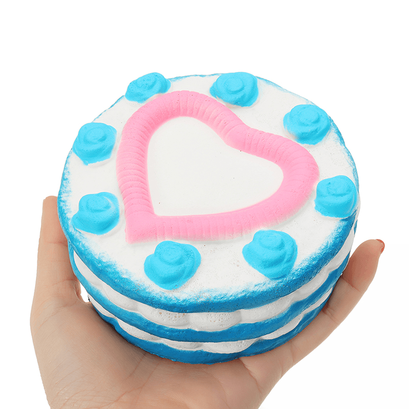 2PCS Jumbo Squishy Love Cake 12Cm Slow Rising Collection Gift Decor Toy