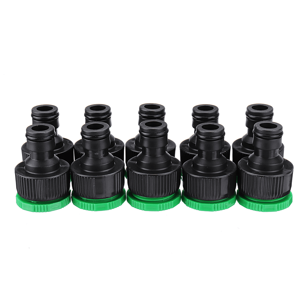 10Pcs 1/2 & 3/4 Inch Faucet Adapter Female Washing Machine Water Tap Hose Quick Connector Garden Irrigation Fitting