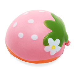 Squishy Half Strawberry 7Cm Soft Slow Rising Fruit Collection Gift Decor Toy