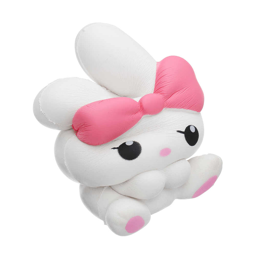 Jumbo Bowknot Rabbit Squishy Slow Rising House Play Toy 8*6*13Cm with Packing Bag