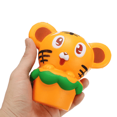 Squishy Tiger 13Cm Soft Slow Rising 10S Collection Gift Decor Squeeze Stress Reliever Toy