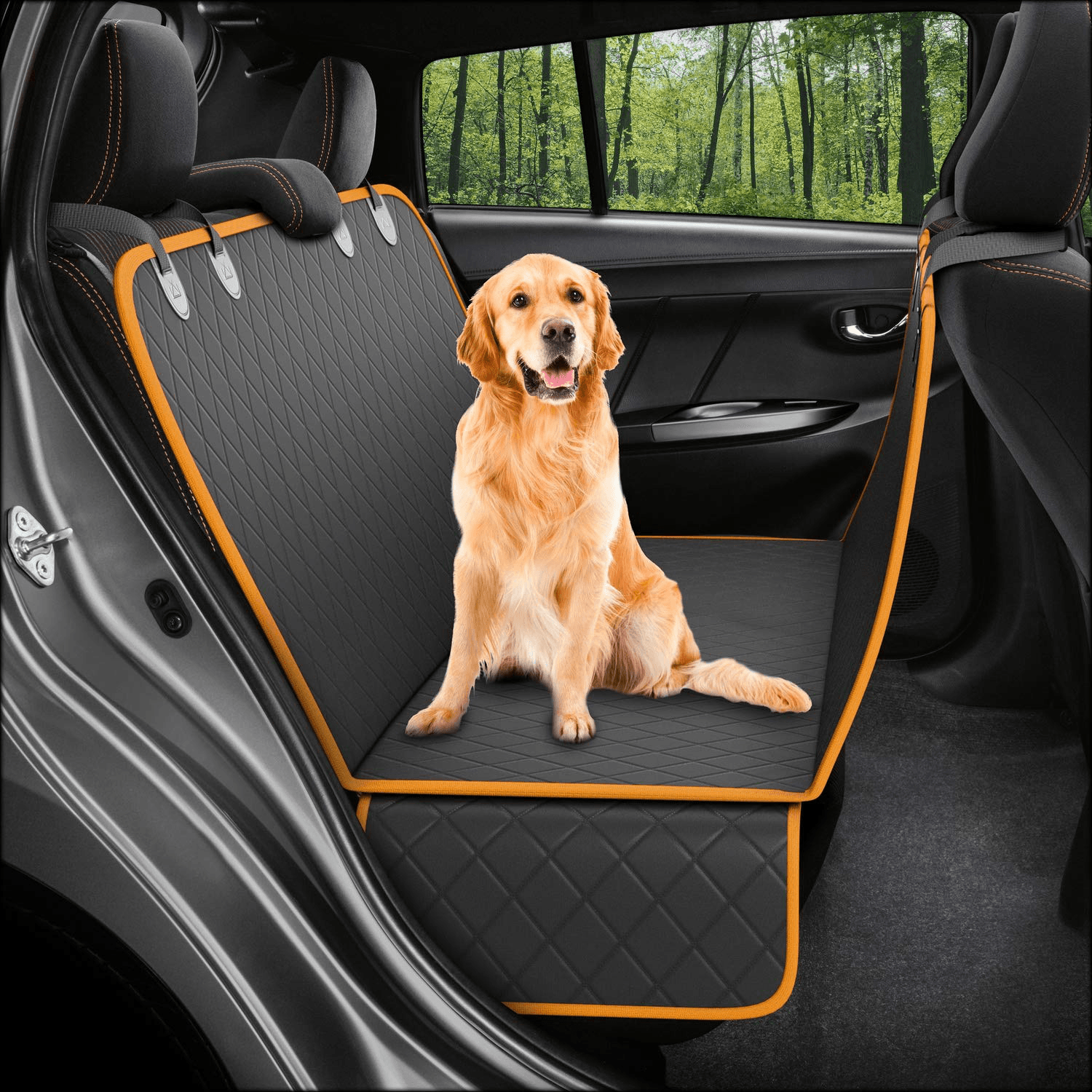 Impermeable a prueba de arañazos mascota perro SUV asiento trasero cubierta perro viaje asiento trasero hamaca mascota estera