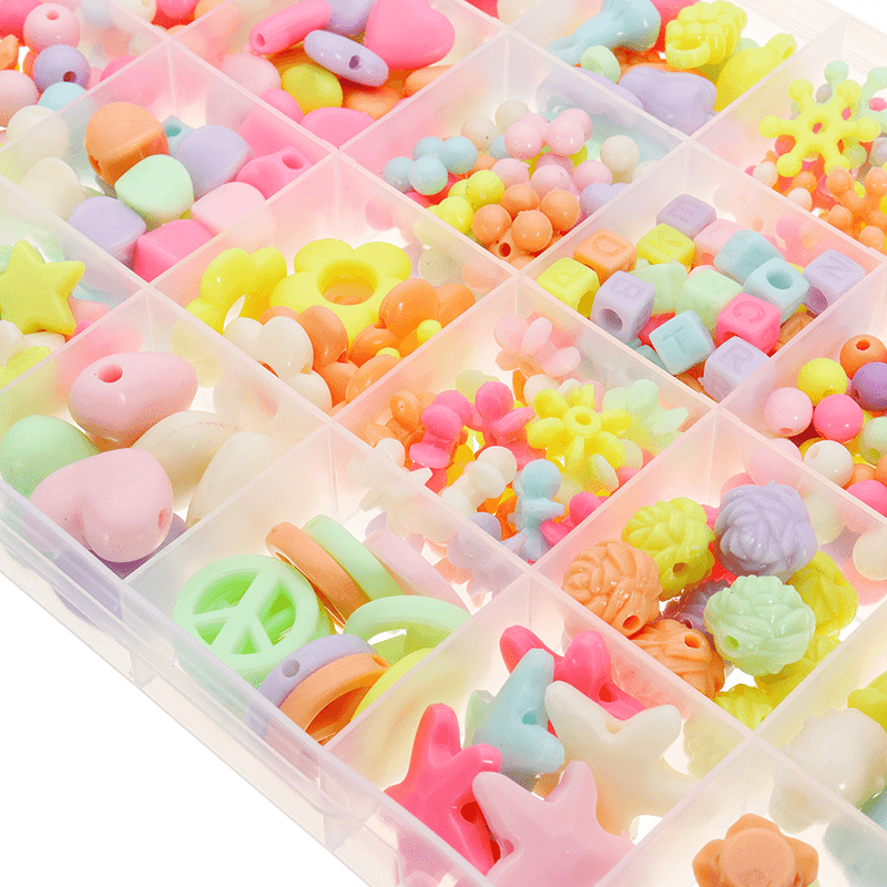 Pop-Arty DIY Beads Girl Necklace Bracelet Jewelry Set with Box Snap-Together Pop Jigsaw Puzzle Toy Gift